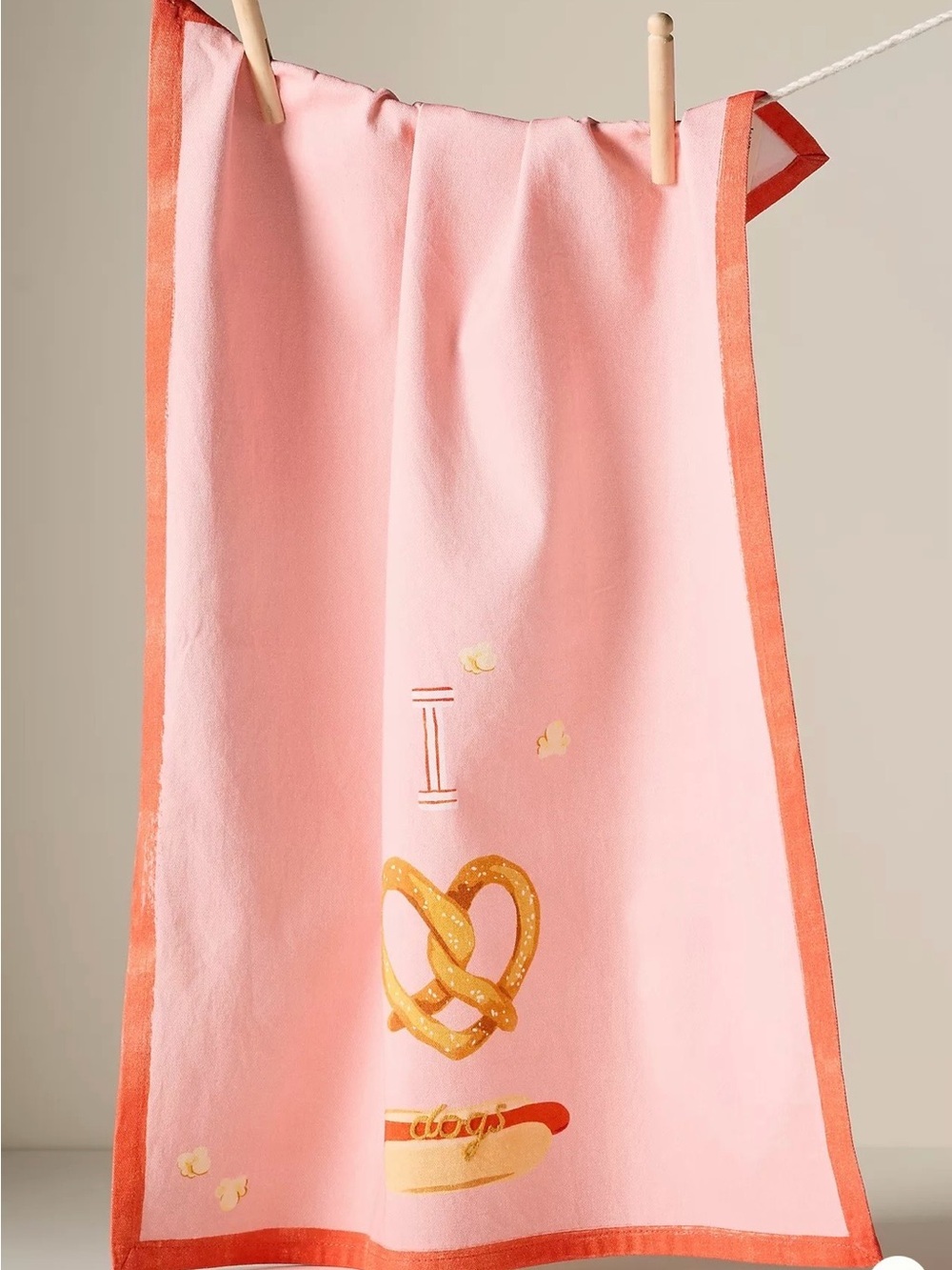 Anthropologie “I Love Dogs”  Dish Towel By Artist Kimberly Lolk NWT